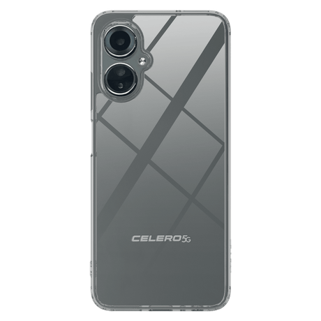 AMPD TPU / Acrylic Crystal Clear Case with Black Bumper for Celero 5G (Gen 3) by AMPD