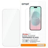 AMPD 0.33 Impact Flex Clear Tempered Glass Screen Protector for Apple iPhone 16 Pro Max by AMPD