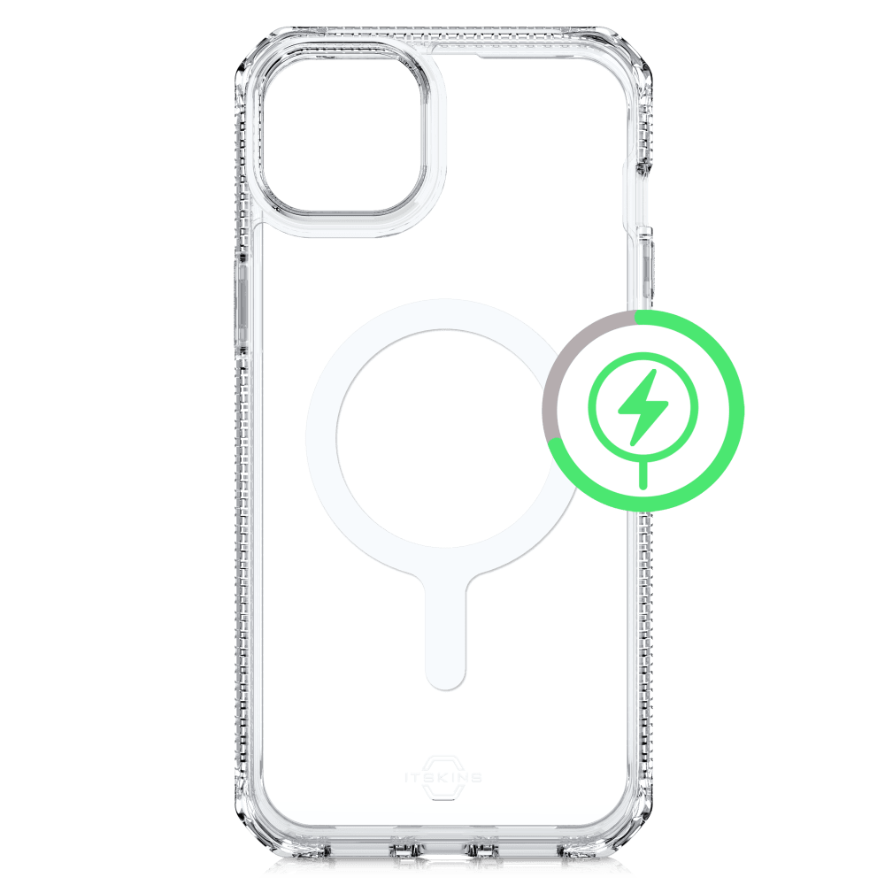 ITSkins Hybrid_R Clear MagSafe Case for Apple iPhone 15 / iPhone 14 / iPhone 13 by ITSkins