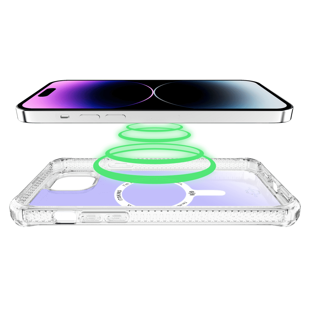 ITSkins Hybrid_R Iridescent MagSafe Case for Apple iPhone 15 / iPhone 14 / iPhone 13 by ITSkins