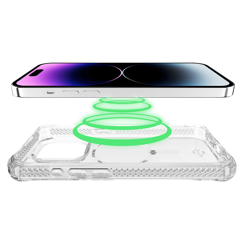 ITSkins Hybrid_R Clear MagSafe Case for Apple iPhone 15 Pro by ITSkins