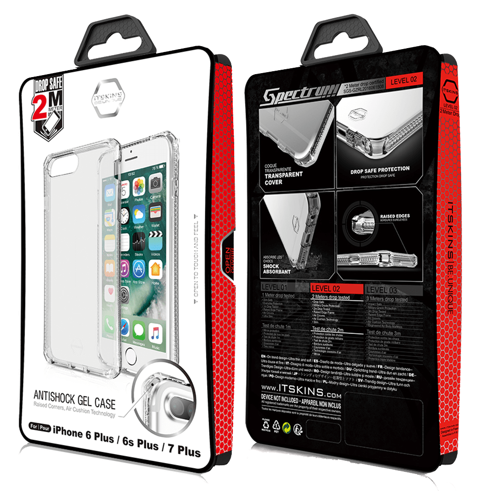 ITSkins Spectrum Clear Case for Apple iPhone 8 Plus / 7 Plus / 6s Plus / 6 Plus by ITSkins