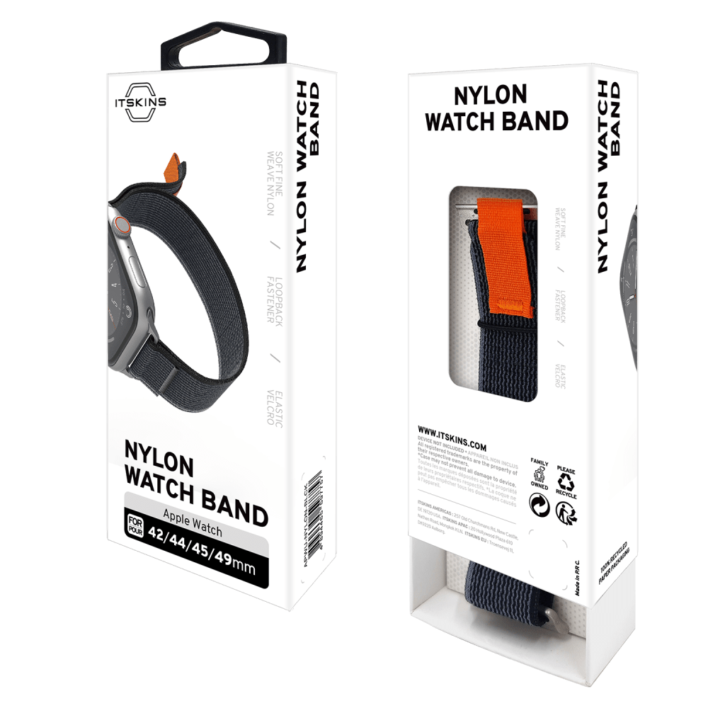 ITSkins Nylon Watch Band for Apple Watch 42mm / 44mm / 45mm / 49mm by ITSkins