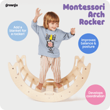 Montessori 2in1 Climbing Arch & Rocker