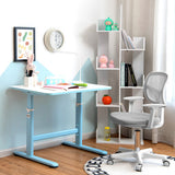 Adjustable Desk Chair with 5 Rolling Casters for Kids-Gray