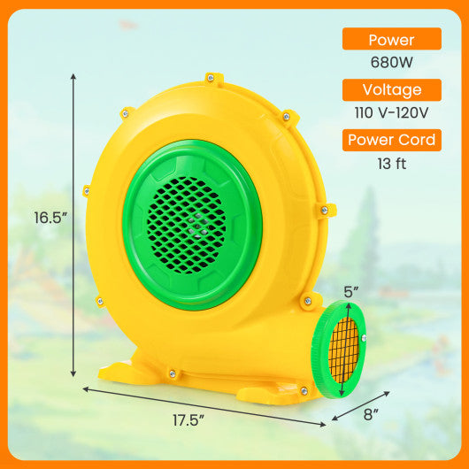 Air Blower Air Pump Fan with Convenient Handle and Ground Stakes-680W