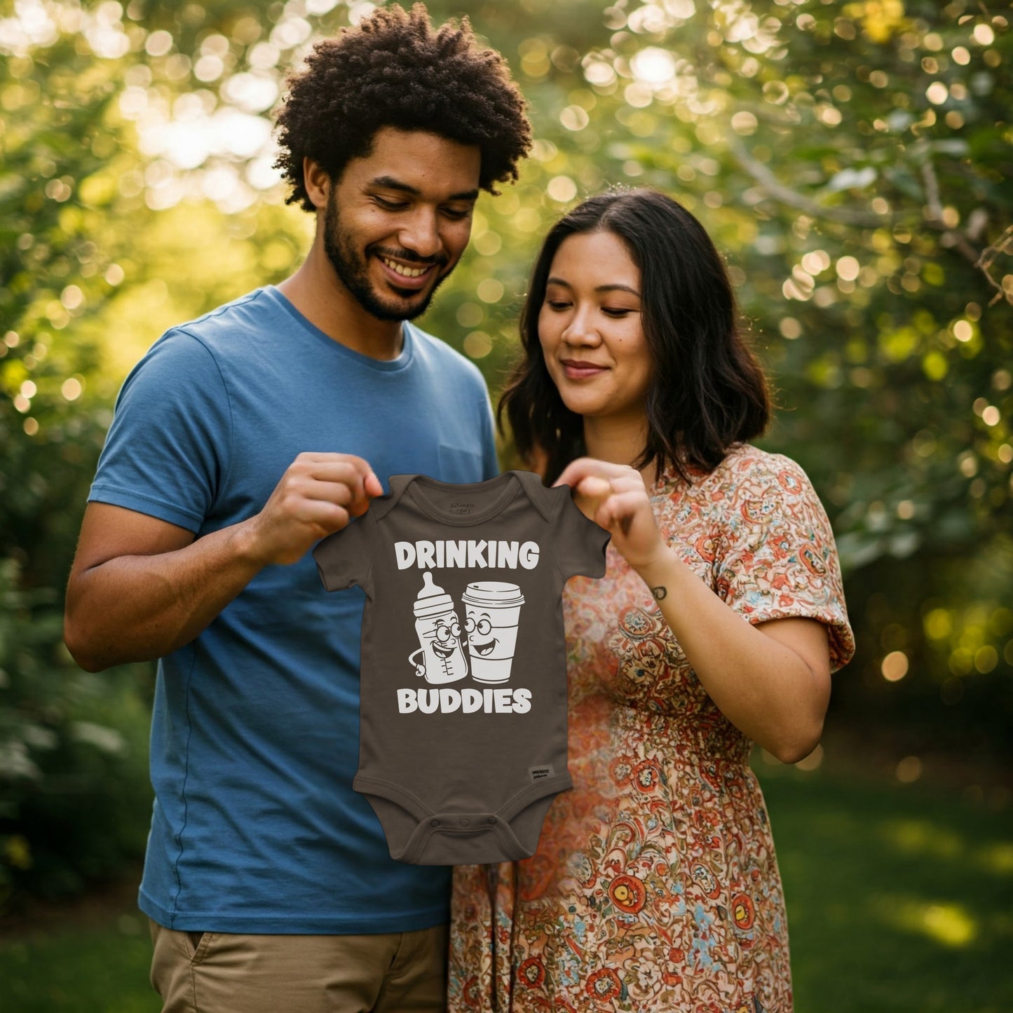 New Drinking Buddies Coffee Onesies & Bodysuits