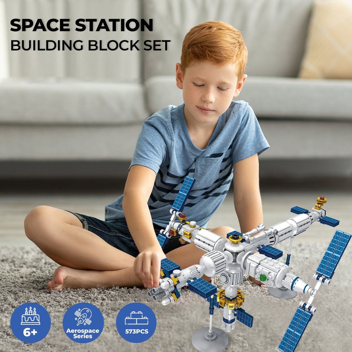 Contixo BK07 Aerospace Series Space Station Building Block Set - 573 PCS by Contixo