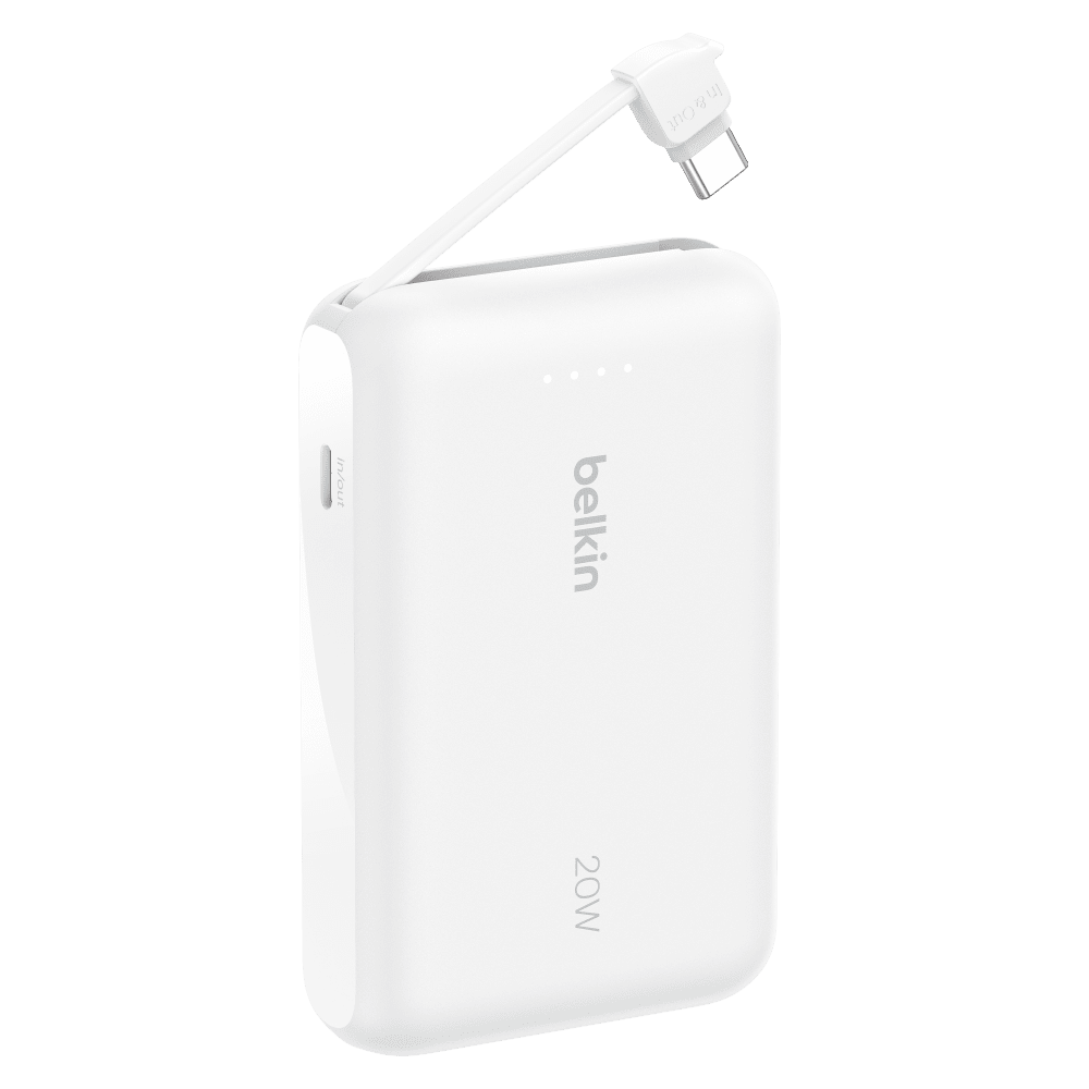 Belkin BoostCharge Power Bank with Integrated Cable 10,000 mAH by Belkin