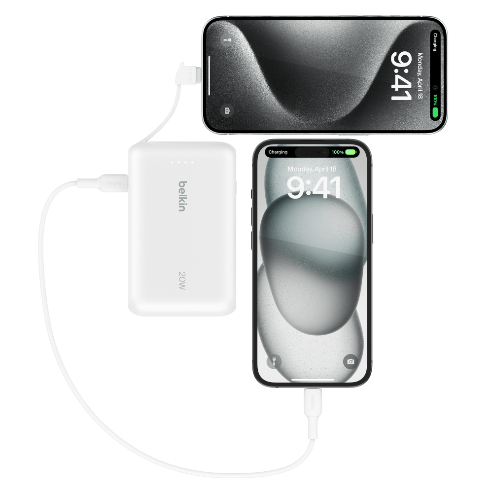 Belkin BoostCharge Power Bank with Integrated Cable 10,000 mAH by Belkin