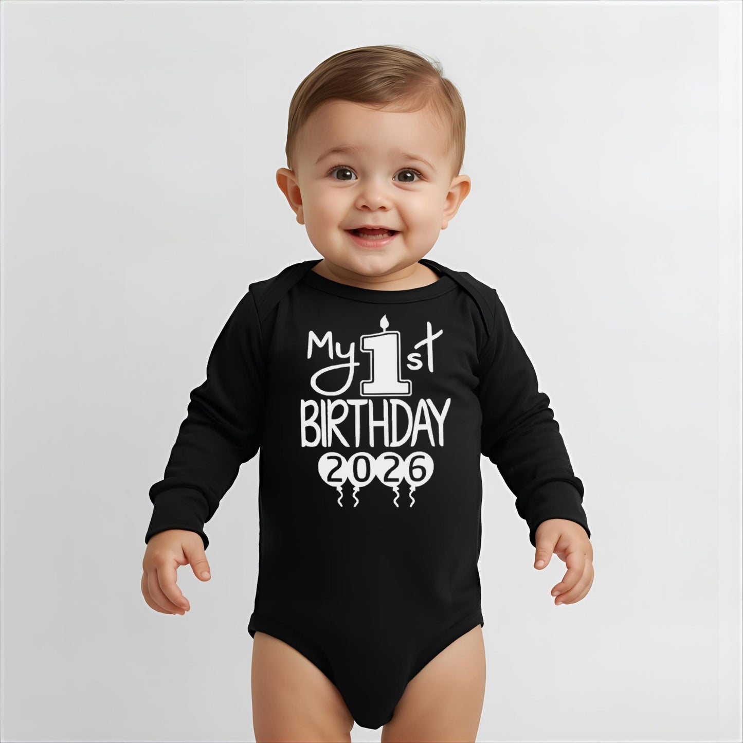 My 1st Birthday Onesies & Bodysuits With Year Long-Sleeve