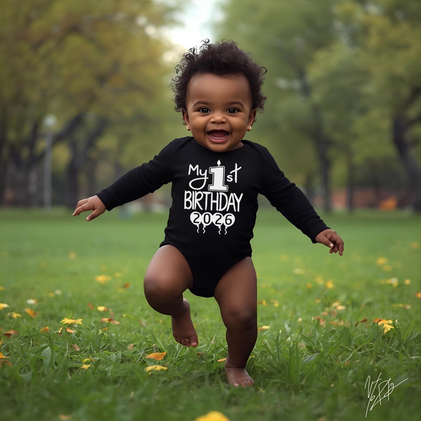 My 1st Birthday Onesies & Bodysuits With Year Long-Sleeve