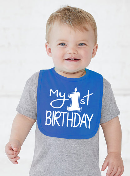 My First Birthday Smash Cake Bib
