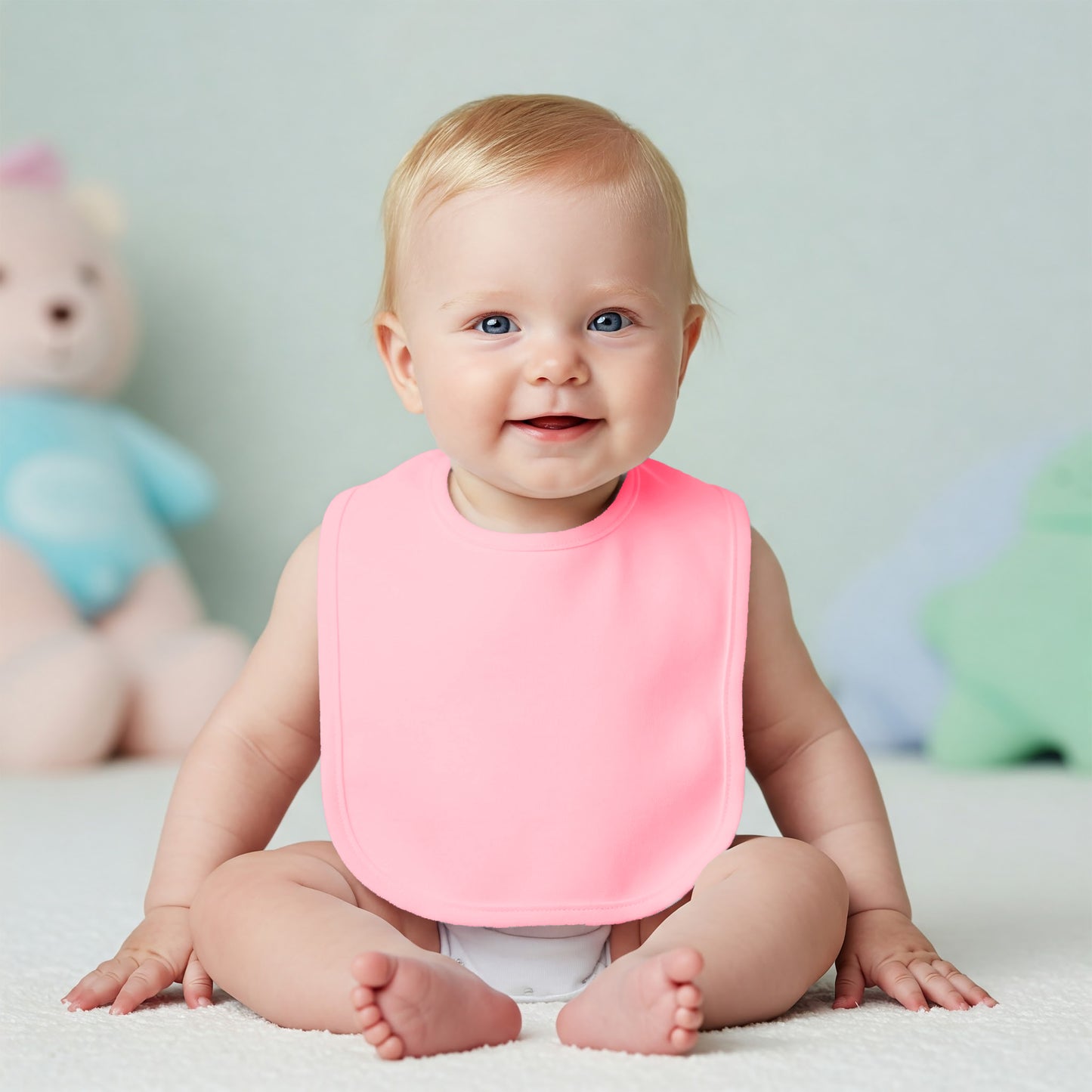 Aidens Corner Organic Cotton Baby Bibs | Pink
