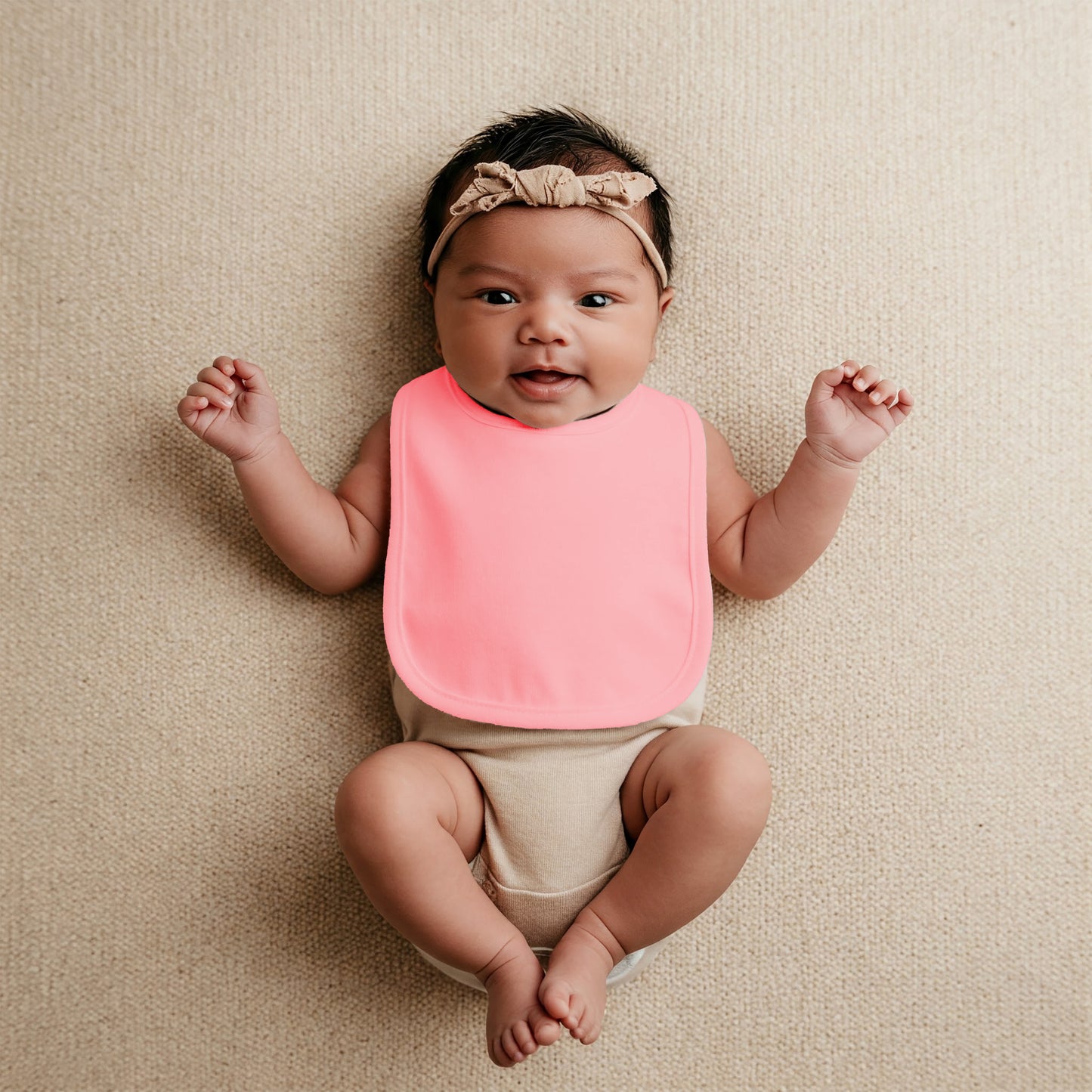 Aidens Corner Organic Cotton Baby Bibs | Pink