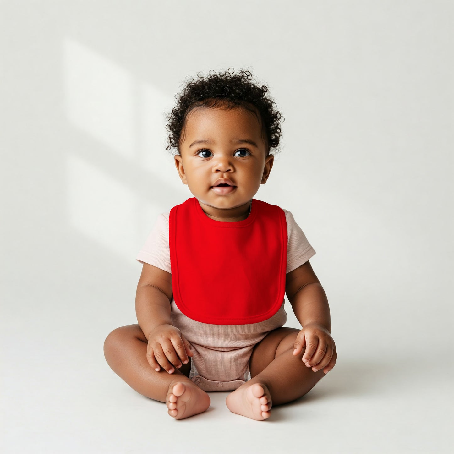 Aidens Corner Organic Cotton Baby Bibs | Red