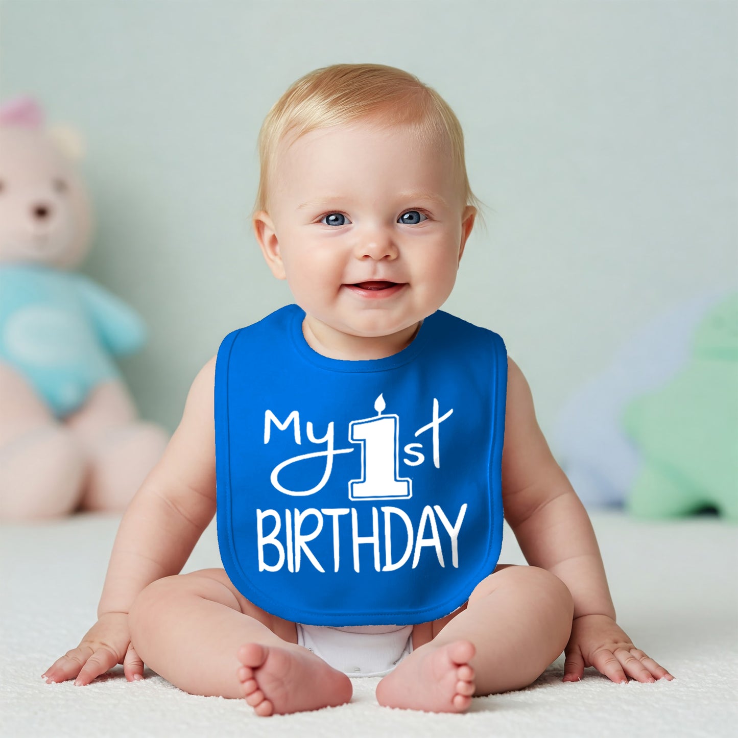My First Birthday Smash Cake Bib