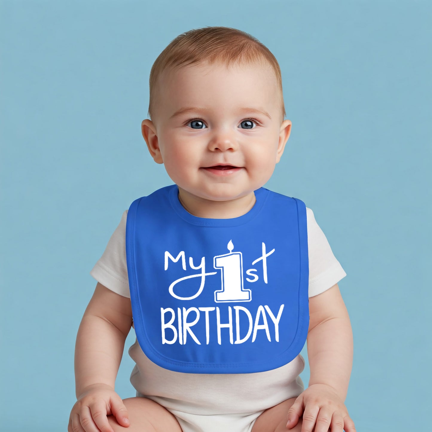 My First Birthday Smash Cake Bib