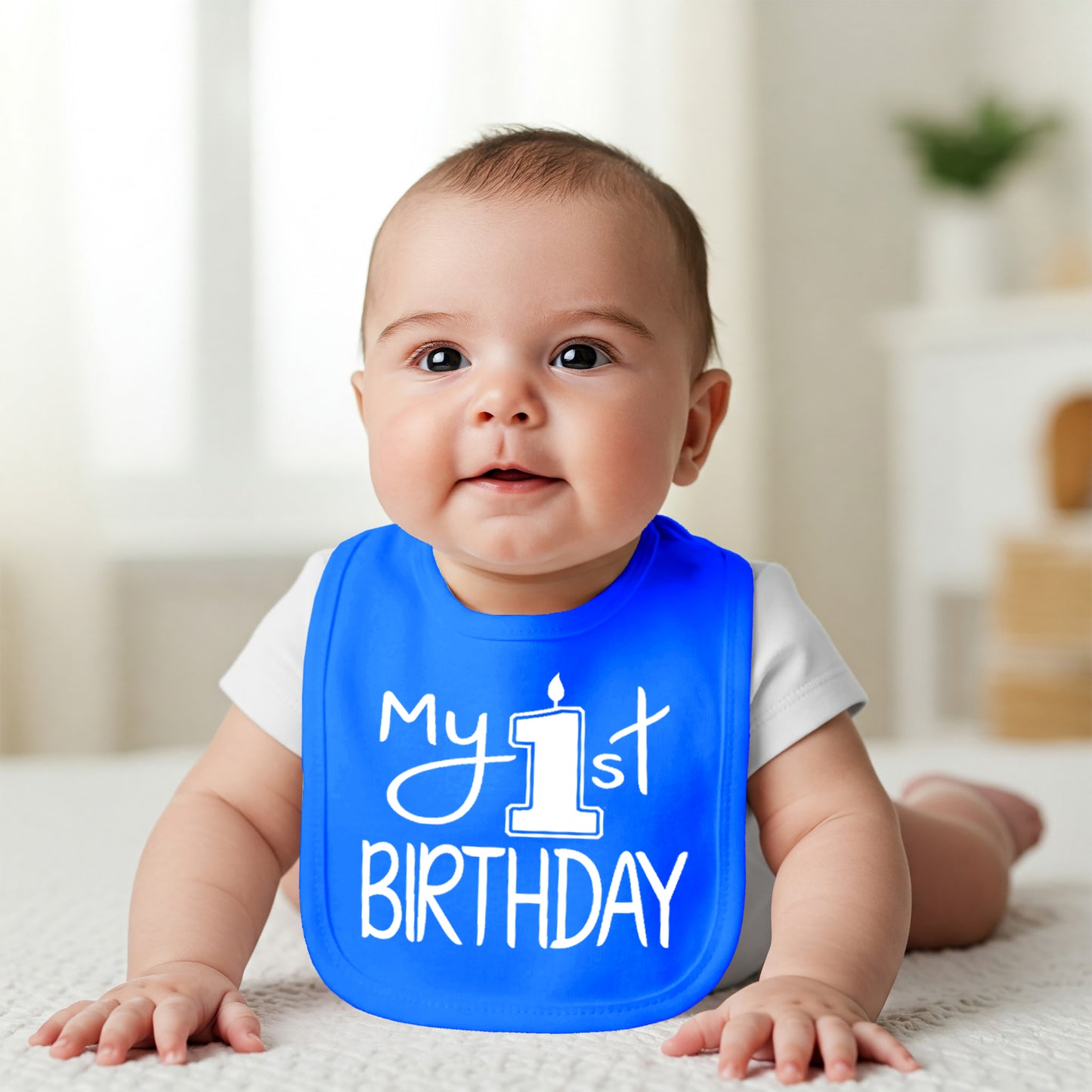 My First Birthday Smash Cake Bib