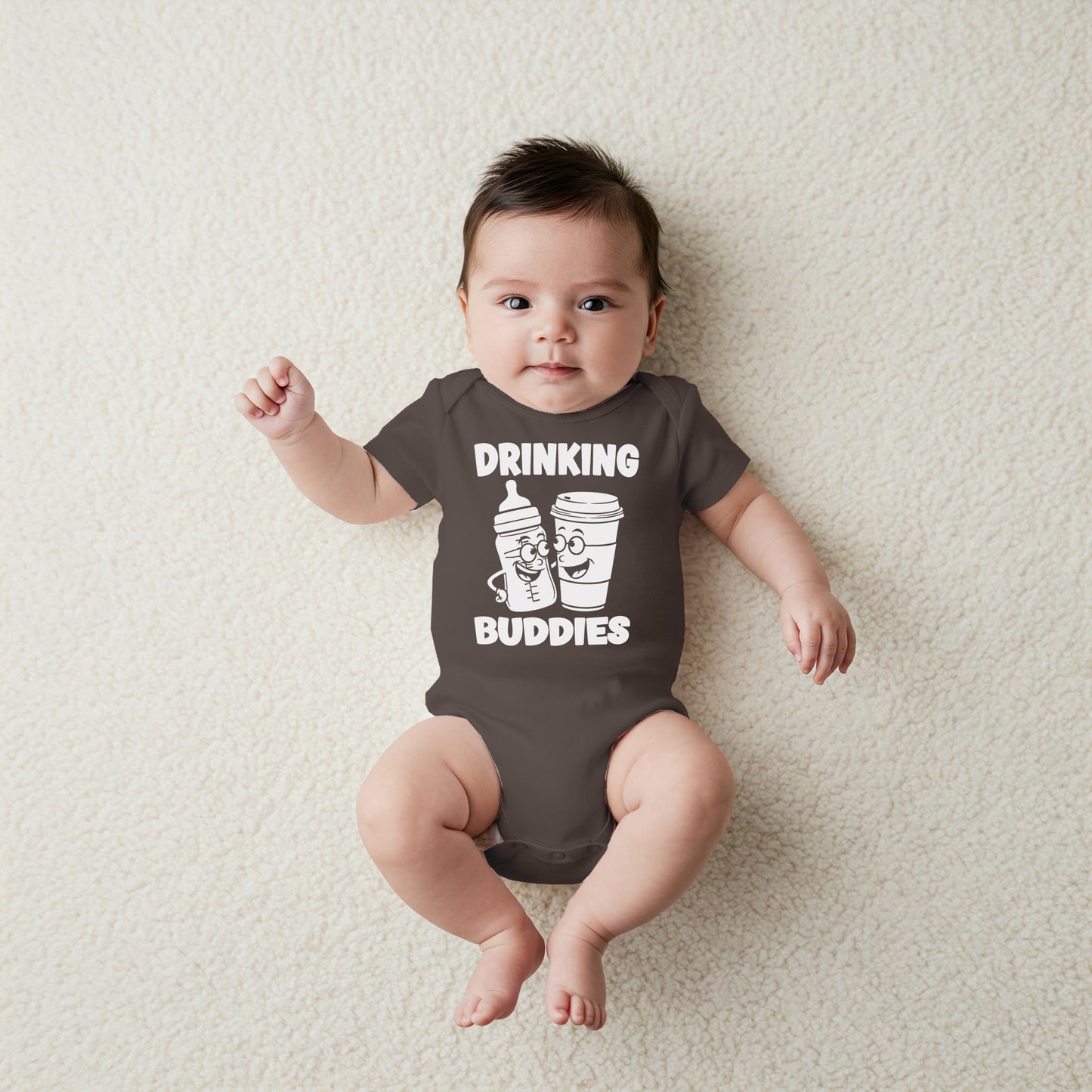 New Drinking Buddies Coffee Onesies & Bodysuits
