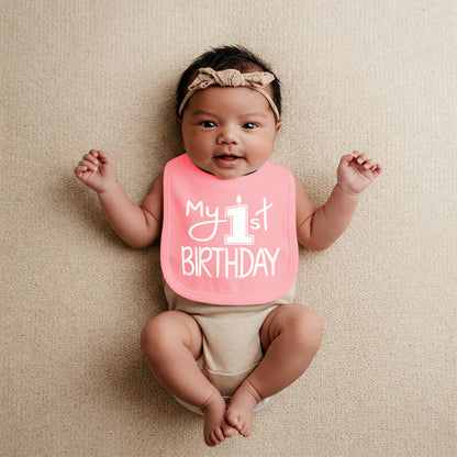My First Birthday Smash Cake Bib