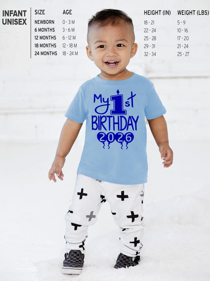 My 1st Birthday 2026 - First Birthday Shirts
