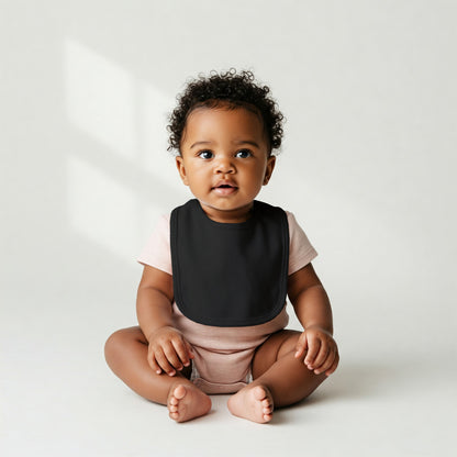 Aidens Corner Organic Cotton Baby Bibs | Black