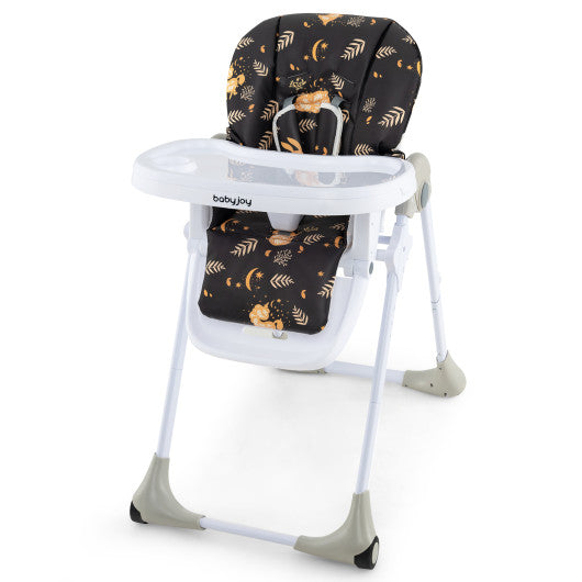 3-In-1 Convertible Baby High Chair for Toddlers-Dark Brown