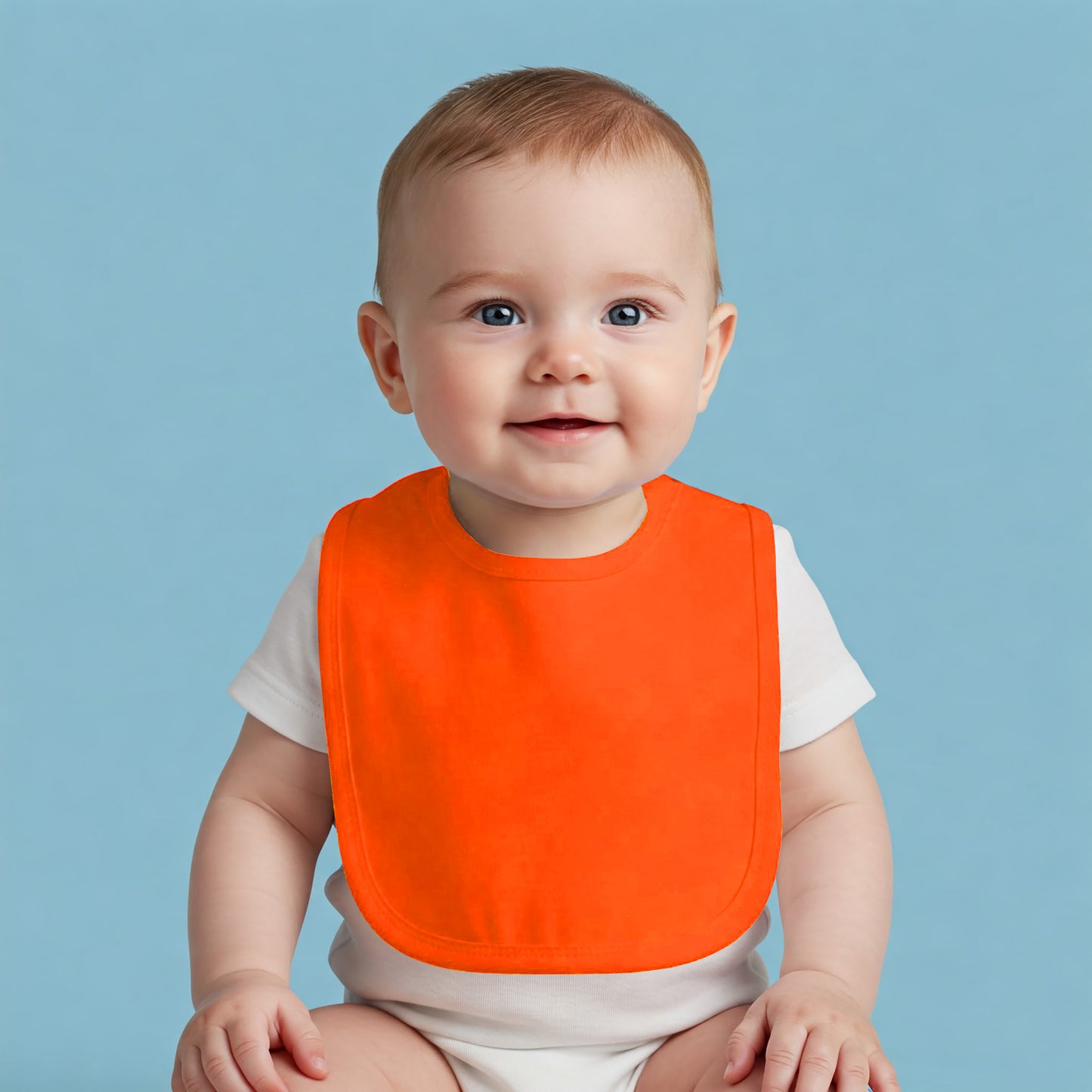Aidens Corner Organic Cotton Baby Bibs | Orange