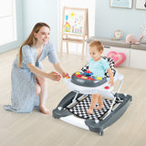 6 in 1 Foldable Baby Walker with Adjustable Height-Gray