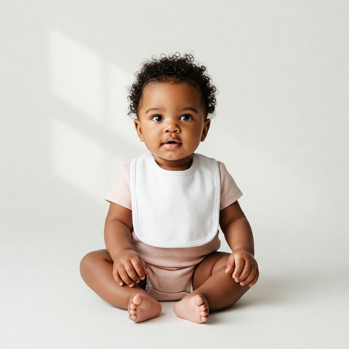Aidens Corner Organic Cotton Baby Bibs | White