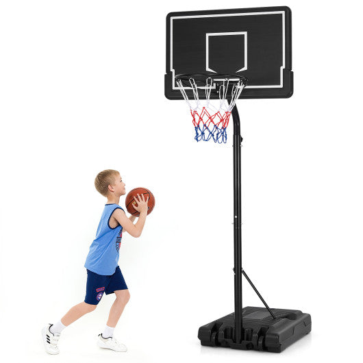 Basketball Hoop 5.6-6.5 FT Height Adjustable for Kids with Shatterproof Backboard