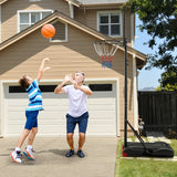 5.8-6.8 FT Basketball Hoop Height Adjustable Basketball System with Wheels and Fillable Base