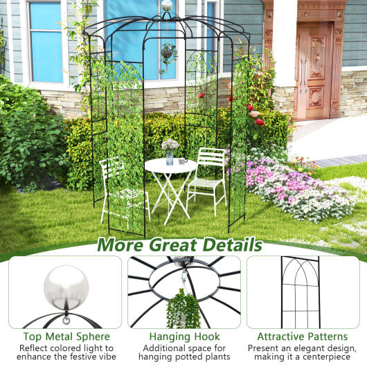 Birdcage Shape Gazebo for Climbing Plants and Wedding Ceremony Decoration