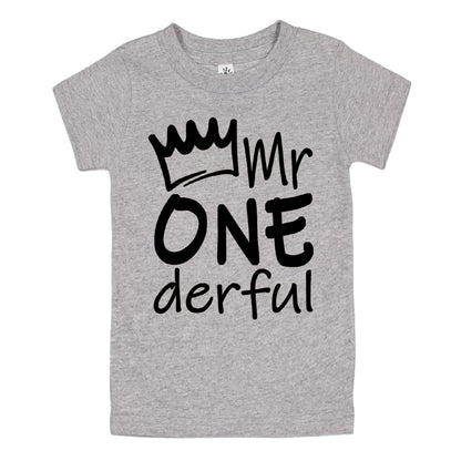 Mr Onederful 1st Birthday Shirts