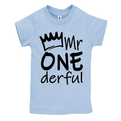 Mr Onederful 1st Birthday Shirts