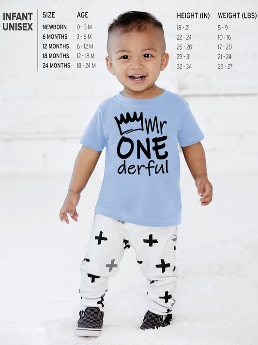 Mr Onederful 1st Birthday Shirts