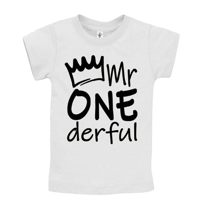 Mr Onederful 1st Birthday Shirts