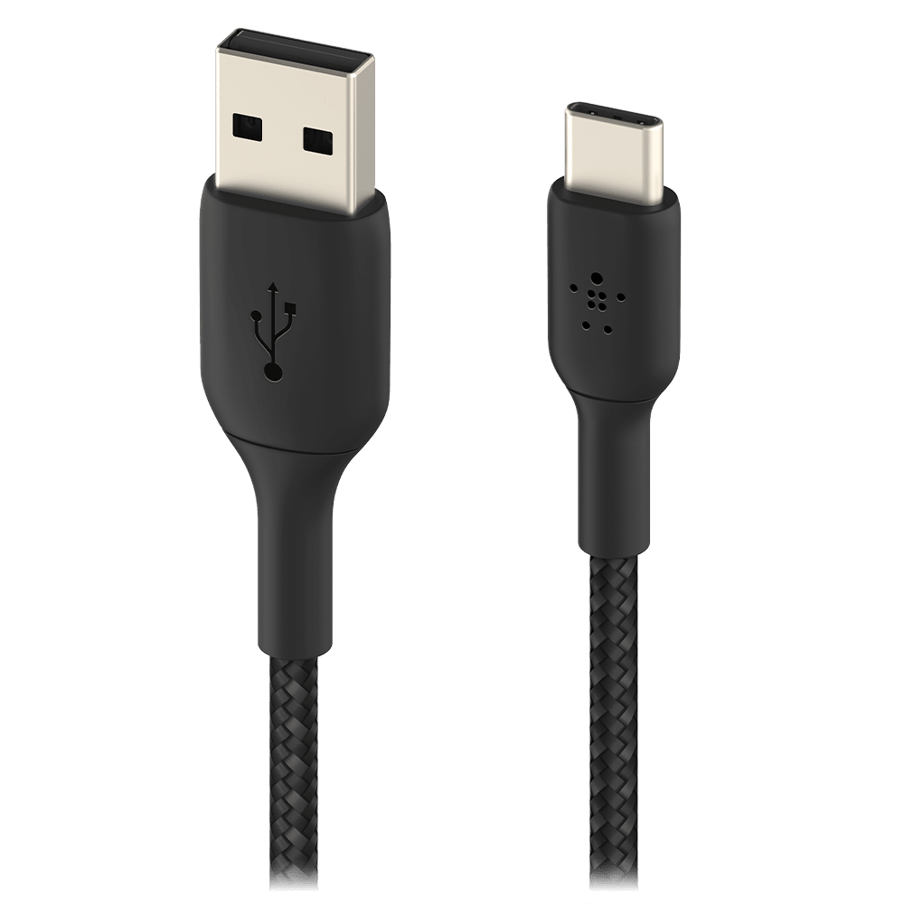 Belkin Boost Up Charge USB A to USB C Braided Cable 3ft Black by Belkin