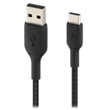 Belkin Boost Up Charge USB A to USB C Braided Cable 3ft Black by Belkin