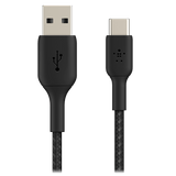 Belkin Boost Up Charge USB A to USB C Braided Cable 3ft Black by Belkin