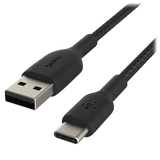 Belkin Boost Up Charge USB A to USB C Braided Cable 3ft Black by Belkin