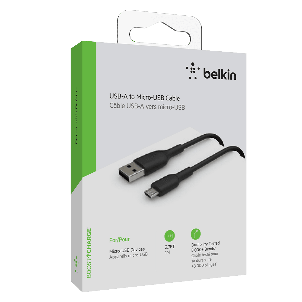 Belkin Boost Up Charge USB A to Micro USB Cable 3ft Black by Belkin