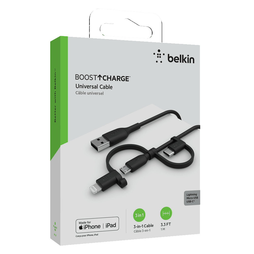 Belkin Boost Charge Universal Cable 3ft Black by Belkin