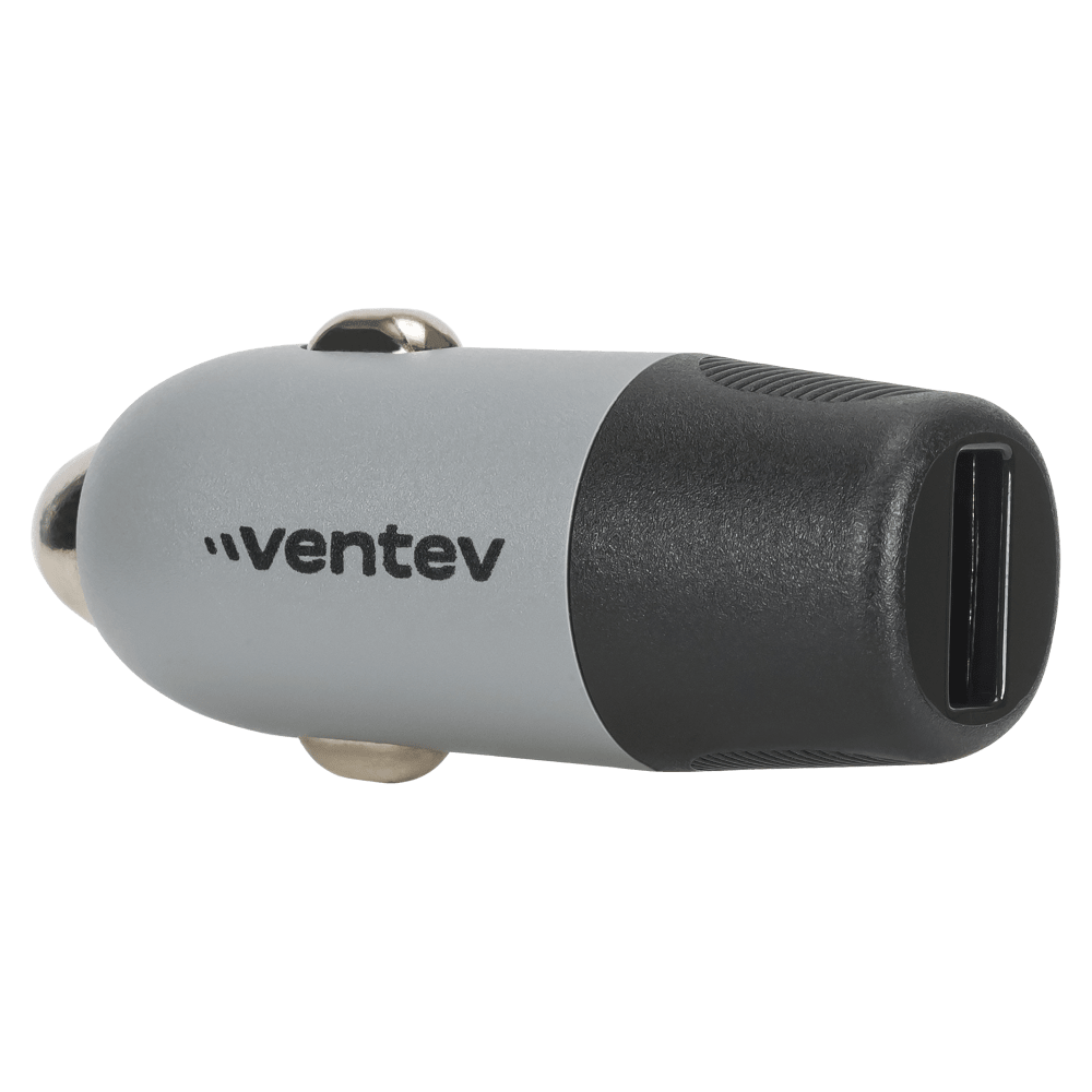 Ventev 12W USB-A Car Charger Gray by Ventev