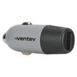 Ventev 12W USB-A Car Charger Gray by Ventev