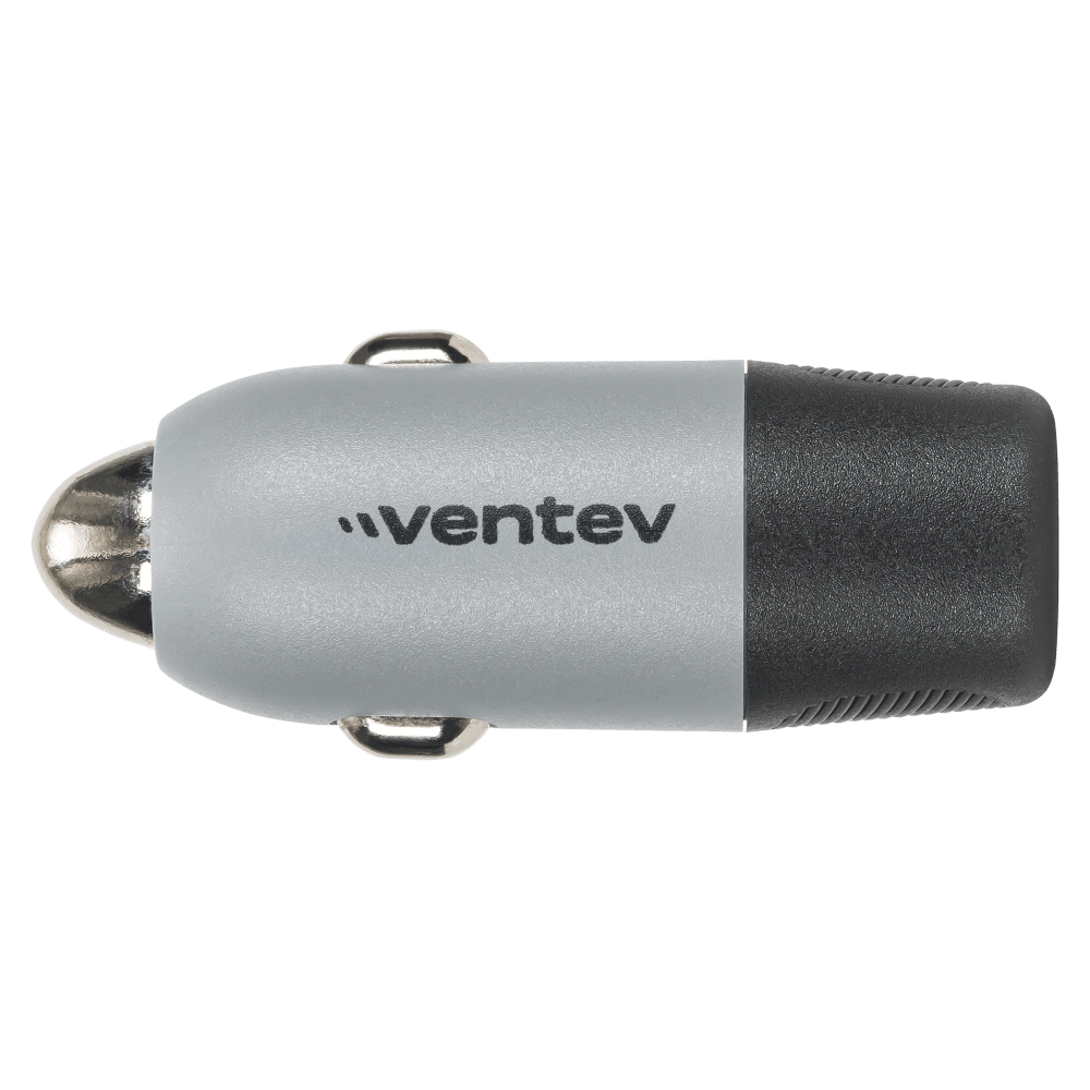 Ventev 12W USB-A Car Charger Gray by Ventev