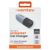 Ventev 12W USB-A Car Charger Gray by Ventev