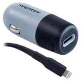 Ventev 20W USB C PD Car Charger and C to Apple Lightning Cable by Ventev