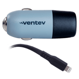 Ventev 20W USB C PD Car Charger and C to Apple Lightning Cable by Ventev